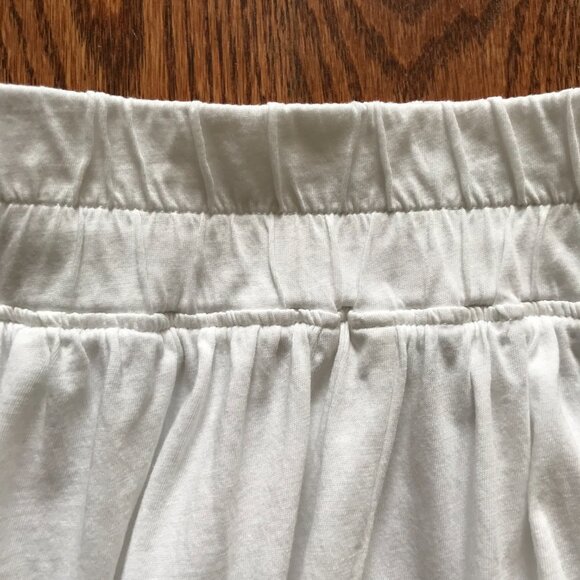 Lunya Organic Pima Cotton Wide Leg Pants Womens XL White Elastic Waist Lounge - Picture 7 of 13